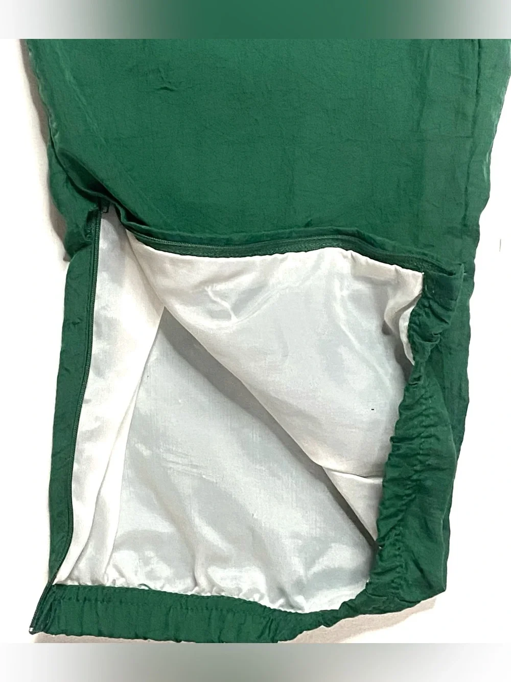 Vintage Reebok Men’s Lined Windbreaker Track Pants Forest Green Size XL Athletic